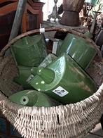 Oud groen emaille kappen lampenkap industrieel, Ophalen of Verzenden