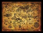 The Legend of Zelda Hyrule map poster, Ophalen of Verzenden, Nieuw, Rechthoekig Liggend, Overige onderwerpen