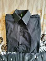 Mooi, origineel, zwart Benetton overhemd, XXL zie afmetingen, Benetton, Zwart, Ophalen of Verzenden, Overige halswijdtes