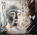 Groot Boudha 3D Schilderij 100x100cm, Ophalen of Verzenden
