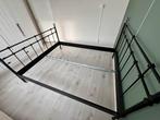 IKEA Svelvik bedframe 160x200, Huis en Inrichting, Ophalen, Zwart, Tweepersoons, Zo goed als nieuw