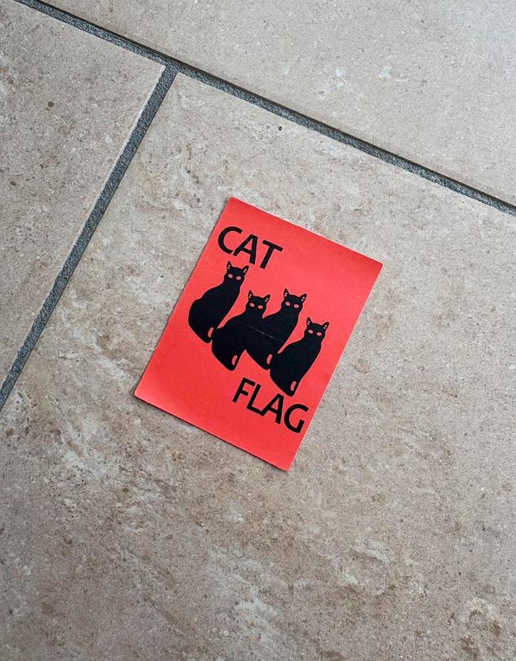 Cat Flag (Black Flag) sticker, Verzamelen, Stickers, Nieuw, Ophalen of Verzenden