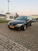 Audi A3 1.6 2004 Zwart NWE APK, Auto's, Leder, Bedrijf, Handgeschakeld, Te koop