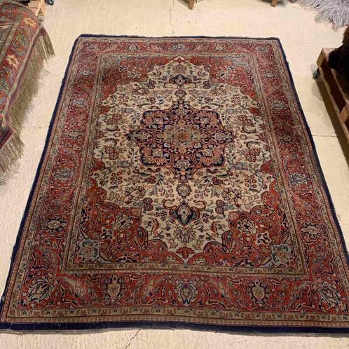 Perzisch tapijt handgeknoopt traditioneel sleets 243/171, Antiek en Kunst, Antiek | Kleden en Textiel, Ophalen of Verzenden