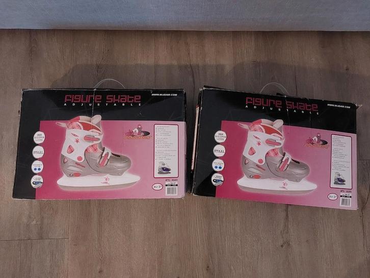 Nog 1 paar verstelbare nijdam schaatsen 34-37, Sport en Fitness, Schaatsen, Zo goed als nieuw, IJshockeyschaatsen, Nijdam, Ophalen of Verzenden