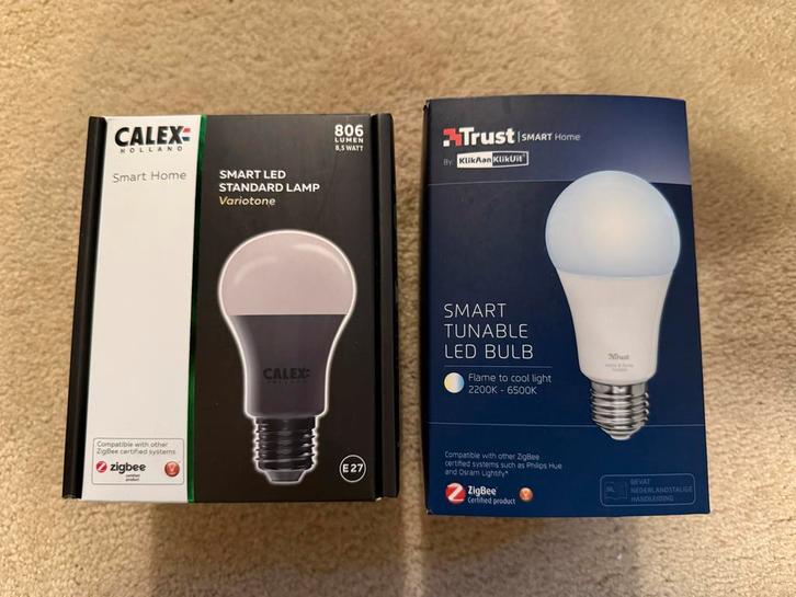 Nieuwe Trust & Calex Zigbee LED Lampen, Huis en Inrichting, Lampen | Losse lampen, Nieuw, Led-lamp, Minder dan 30 watt, E27 (groot)