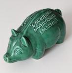 Groen vintage spaarvarken., Antiek en Kunst, Ophalen of Verzenden