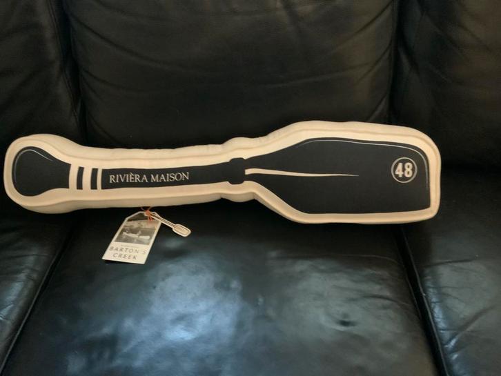 Rivièra Maison kussen Barton’s Creek paddle, Huis en Inrichting, Woonaccessoires | Kussens, Nieuw, Blauw, Overige vormen, Ophalen