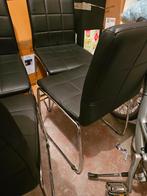 4 Jysk Eetkamerstoelen - Zwart, Ophalen, Zwart, Zo goed als nieuw, Vier