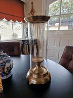 Windlicht  met messing, Ophalen of Verzenden