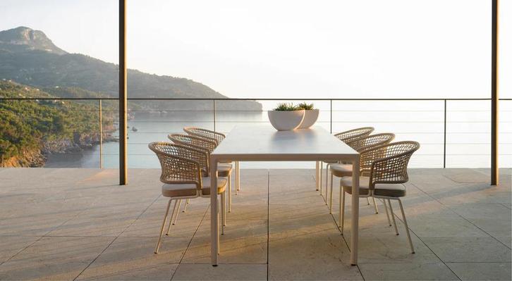 Tribu Illum dining table 71x212cm keramiek Lp € 3.280,-, Tuin en Terras, Tuintafels, Nieuw, Rechthoekig, Aluminium, Ophalen of Verzenden