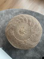 IKEA SANDARED poef - beige - 45 cm, Ophalen, Minder dan 50 cm, Rond, Zo goed als nieuw
