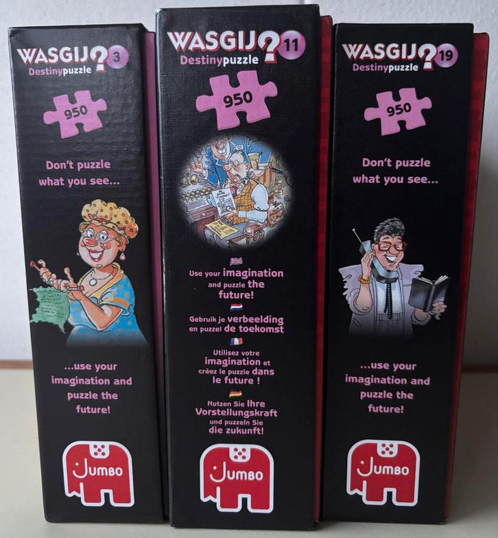Wasgij Destiny Puzzels - Diverse Exemplaren, Hobby en Vrije tijd, Denksport en Puzzels, Zo goed als nieuw, Legpuzzel, 500 t/m 1500 stukjes