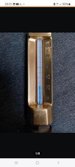 Temperatuurglas  messing ? Temperatuurmeter, Ophalen of Verzenden, Gebruikt