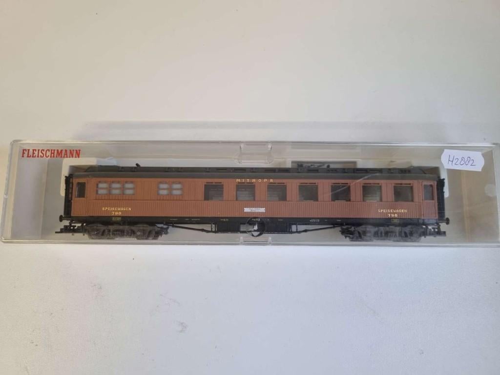 Fleischmann 5081K - Restauratierijtuig Mitropa van de DRG, Gelijkstroom, Fleischmann, Wagon, Ophalen of Verzenden