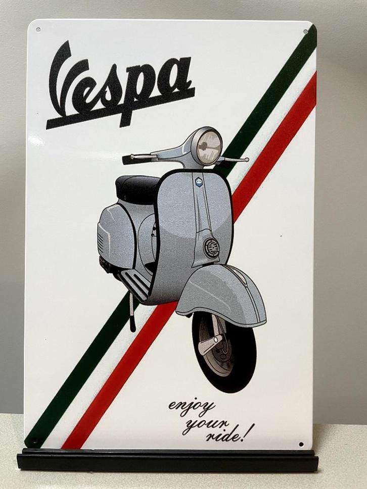 Vespa metalen reclamebord / wandbord, Huis en Inrichting, Woonaccessoires | Wanddecoraties, Nieuw, Ophalen of Verzenden