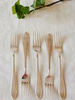 5 verzilverde fruitvorkjes Keltum Puntfilet, Antiek en Kunst, Ophalen of Verzenden