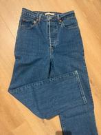 Cropped jeans levi ‘ribcage’, Blauw, Ophalen of Verzenden, Zo goed als nieuw, W27 (confectie 34) of kleiner