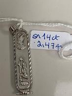 Wit gouden hanger Egypte 585, Verzenden, Goud, Hanger