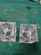 bolsius kandelaars kristal glas vintage, Huis en Inrichting, Woonaccessoires | Kandelaars en Kaarsen, Ophalen of Verzenden, 'T Olde Gre-j