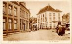 AJ6 Hattem Markt met volk Café DE ZON - Volk!, Verzamelen, Gelderland, Voor 1920, Verzenden