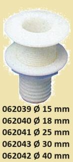 Kunststof huiddoorvoeren Ø: 15mm, 18mm, 25mm, 30mm, 40mm., Ophalen of Verzenden, Nieuw, Overige typen