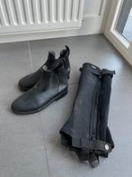 Paardrijschoenen en chaps mt 37,5, Dieren en Toebehoren, Ophalen of Verzenden, Gebruikt, Schoeisel