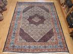 Vintage handgeknoopt perzisch tapijt moud 284x212, Huis en Inrichting, 200 cm of meer, 200 cm of meer, Gebruikt, Rechthoekig