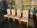 4 IKEA Henriksdal Eetkamerstoelen - Wasbare Hoezen, Ophalen, Gebruikt, Hout