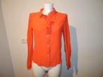 Essentiel Antwerp oranje blouse iets voile 36/38