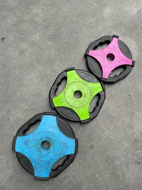 Escape Bodypump schijven | Gebruikt, Sport en Fitness, Fitnessmaterialen, Gebruikt, Overige typen, Armen, Benen, Borst, Buik, Rug