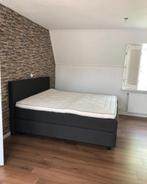 Grijze Tweepersoons Boxspring 180x200, Ophalen, Tweepersoons, Zo goed als nieuw, 180 cm