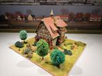 Diorama met vakwerkhuis N spoor modeltrein 1:160, Ophalen of Verzenden, Gebruikt, 1:50 of kleiner, Diorama