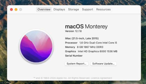 iMac - zgan - met snelle SSD, Computers en Software, Apple Desktops, Zo goed als nieuw, iMac, SSD, 2 tot 3 Ghz, 8 GB, Ophalen
