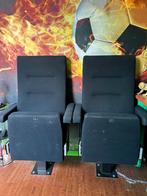 2 Zwarte bioscoopstoelen, Ophalen, Gebruikt, Twee, Zwart