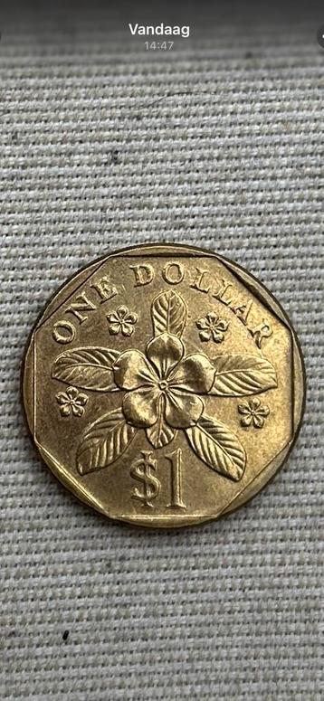 1x Singaporese MUNT: een one dollar uit 2006 beschikbaar voor biedingen