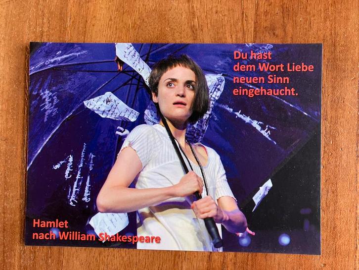 Theater Lübeck - Hamlet nach William Shakespeare 2021, Verzamelen, Ansichtkaarten | Buitenland, Ongelopen, Duitsland, 1980 tot heden