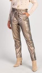 Aaiko Bibi PU Trousers Zilver KL Champagne goud, Aaiko, Overige kleuren, Nieuw, Lang