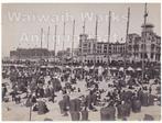 Scheveningen unieke grote zeer oude foto met Palace Hotel, Verzamelen, Foto's en Prenten, Gebruikt, Verzenden, Foto, Gebouw