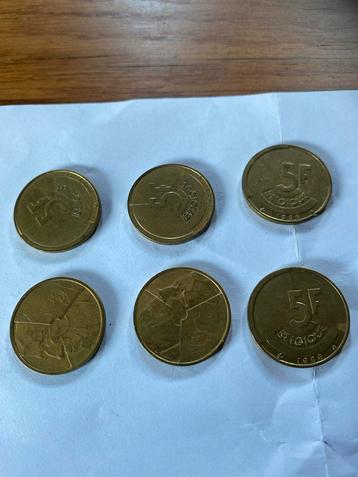 België 5 Frank 1986 (6 stuks) beschikbaar voor biedingen