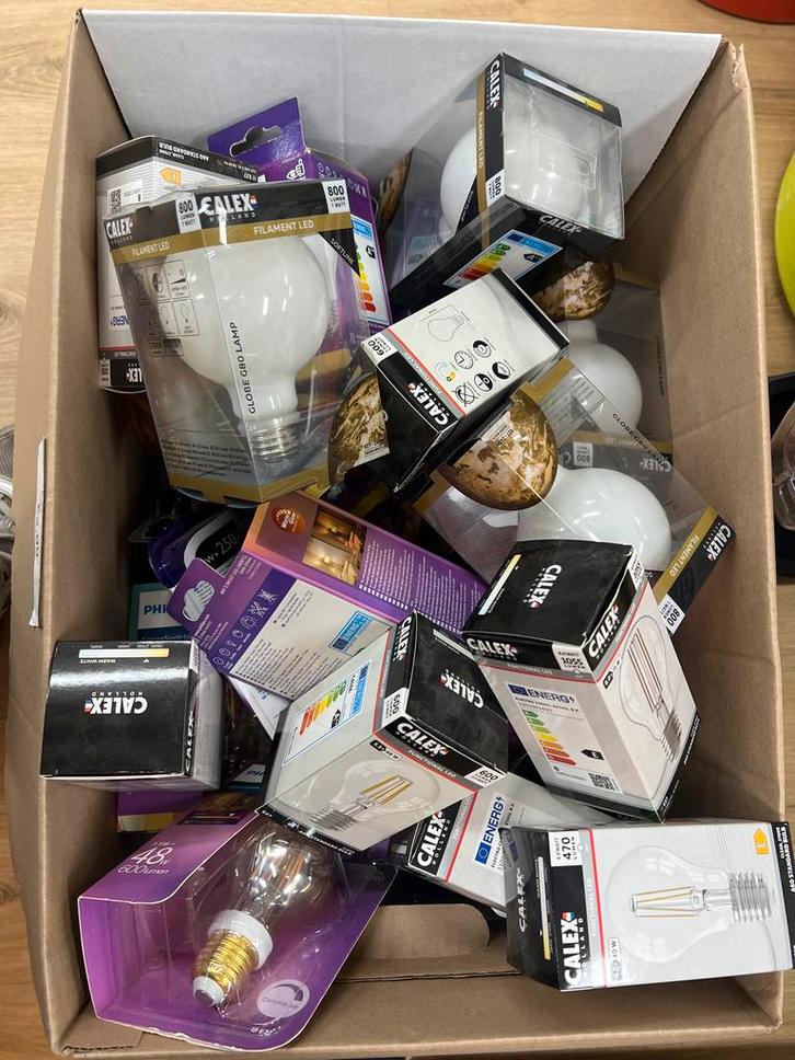 Partij Lampen Calex & Philips - Diverse Fittingen, Huis en Inrichting, Lampen | Losse lampen, Nieuw, Led-lamp, Minder dan 30 watt