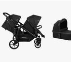Nette dubbele kinderwagen met ligbak en zitjes, Kinderen en Baby's, Kinderwagens en Combinaties, Duowagen, Zo goed als nieuw, Ophalen