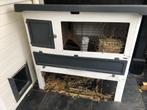 Konijnenhok, Dieren en Toebehoren, Knaagdieren en Konijnen | Hokken en Kooien, Ophalen, Gebruikt, 90 cm of meer, Konijn