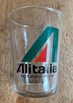 Alitalia Glas, Verzamelen, Luchtvaart en Vliegtuigspotten, Ophalen of Verzenden