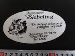 sticker Den Helder Dansschool SIEBELING  Javastraat 92-96, Ophalen, Zo goed als nieuw