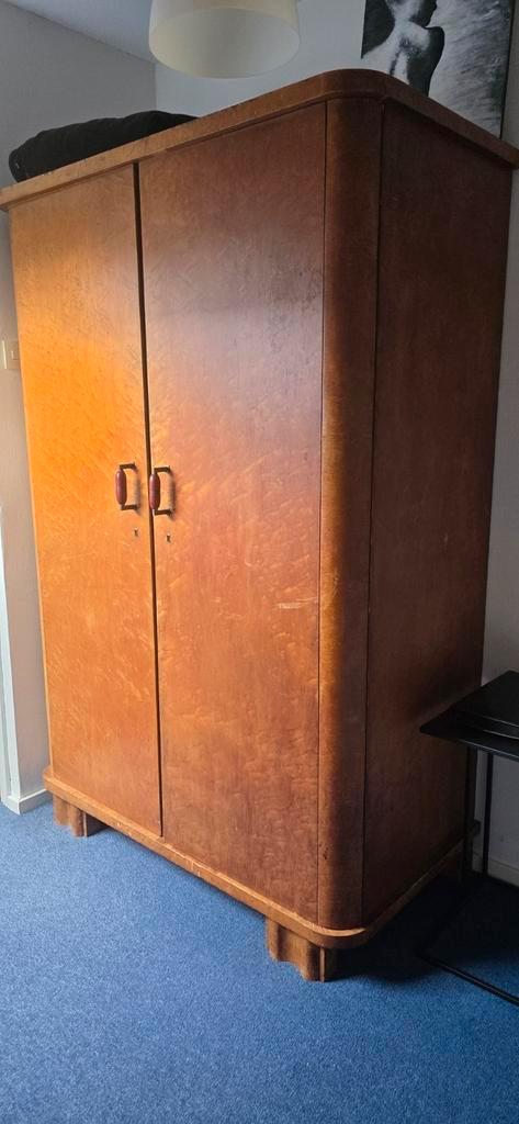 Antieke kledingkast, Huis en Inrichting, Kasten | Kledingkasten, Gebruikt, 150 tot 200 cm, 150 tot 200 cm, 75 cm of meer, Ophalen