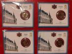 Luxemburg 4 x 2 euro 2023 / 2024 BU Coincard, Ophalen of Verzenden, Luxemburg, 2 euro, Setje