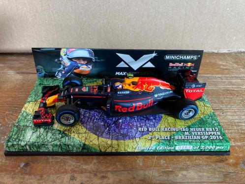 ✅ Max Verstappen 1:43 3e plaats Brazilië GP 2016 editie 14, Verzamelen, Automerken, Motoren en Formule 1, Nieuw, Formule 1, Ophalen of Verzenden