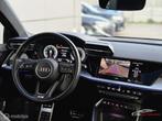 Audi A3 Sportback 40 TFSI e S Edition Panorama/B&O/Sfeer/Mat, Auto's, Audi, Zwart, 4 cilinders, Leder en Stof, Zwart