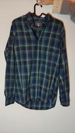 Geruit herenoverhemd - Essential MO - Maat M, Ophalen of Verzenden, Zo goed als nieuw, Blauw, Halswijdte 39/40 (M)